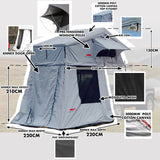Extended Ventura Deluxe 1.4 Roof Top Tent + Annex + Thermal Liner + Anti Condensation Mattress