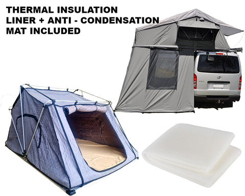 Extended Ventura Deluxe 1.4 Roof Top Tent + Annex + Thermal Liner + Anti Condensation Mattress