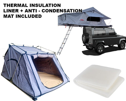 Extended Ventura Deluxe 1.4 Roof Top Tent + Thermal Liner + Anti Condensation Mattress