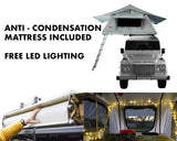 Ventura Deluxe 1.4 Roof Top Tent + Extra Mattress + LED Lighting
